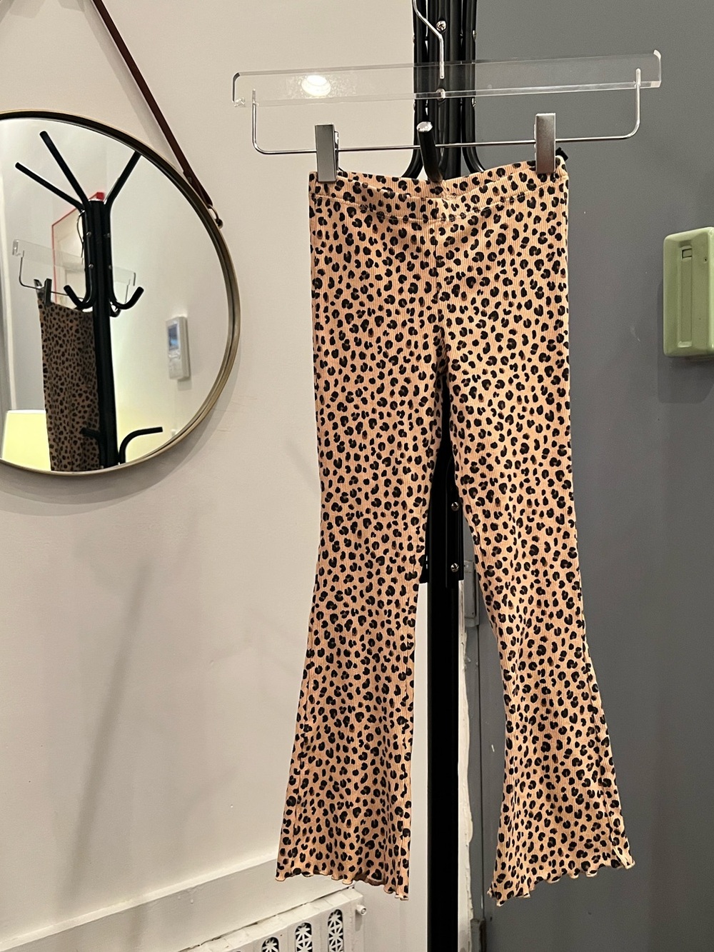 H&M girls Leopard Print Flared Pants
